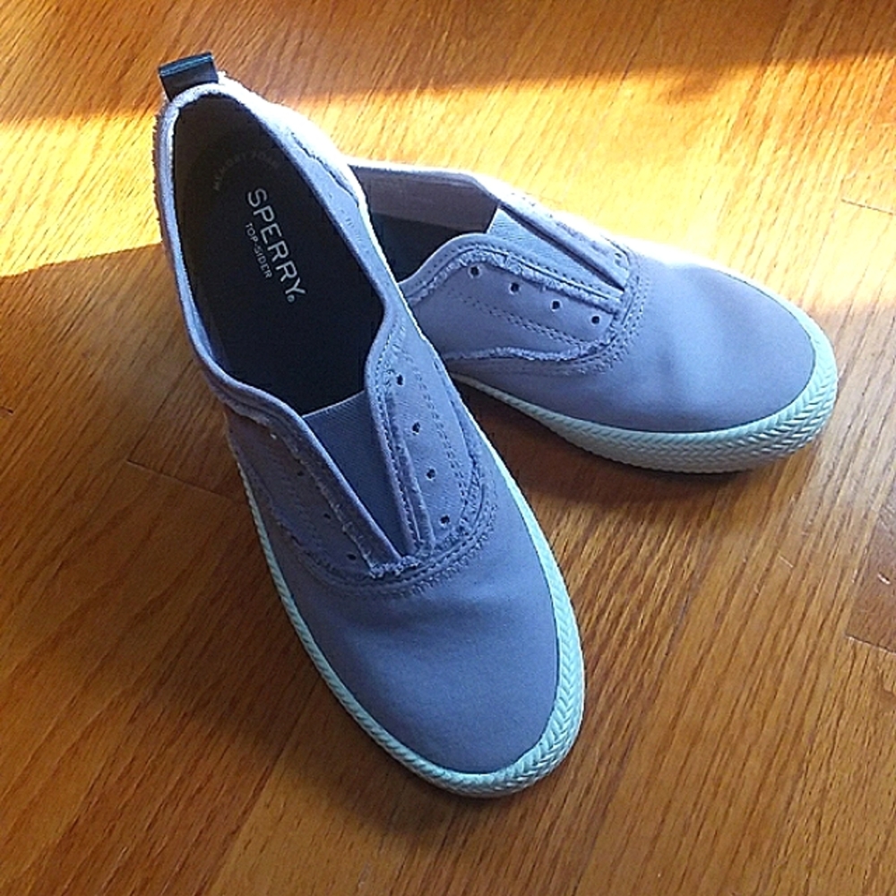 Sperry Lavender Crest Knot No Lace Top Sider Sneakers
